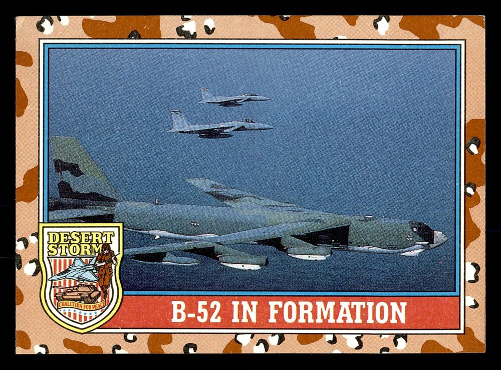 1991 Topps Desert Storm #135 B-52 in Formation Card